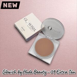 New in Box – Glowish by Huda Beauty Luminous Pressed Powder | Shade 09 Extra Tan